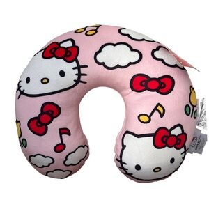 Hello Kitty Sanrio Pink Kid Travel Pillow Neck Support Ushaped Ergonomic Cushion